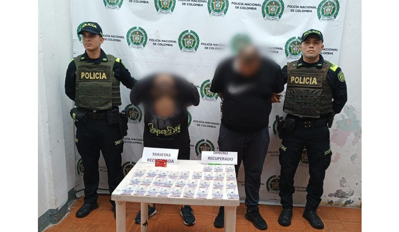 2 sujetos capturados por hurto modalidad de cambiazo
