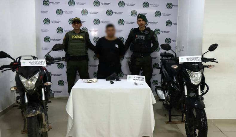 Por el hurto de una motocicleta fue capturado un hombre en Ibagué
