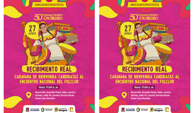 Con caravana recibirán este jueves a las candidatas al Encuentro Nacional del Folclor