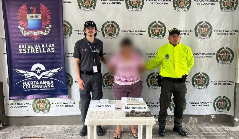En Melgar, capturada una mujer y dos menores, incautación de estupefacientes