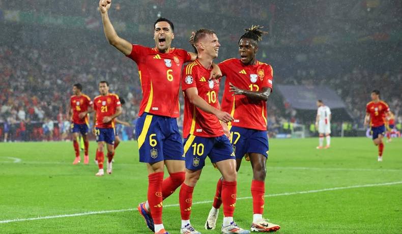 España goleó a Georgia, y enfrentará al local en cuartos de la EURO 2024