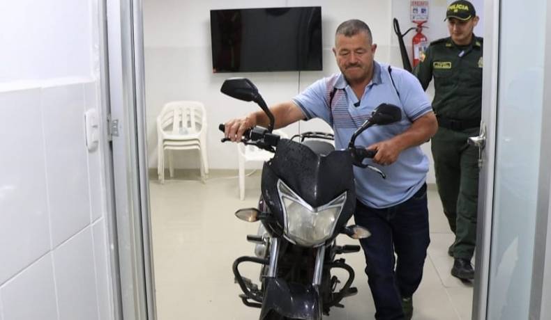 En menos de 8 horas, Policía recuperó moto que había sido hurtada, en El Salado