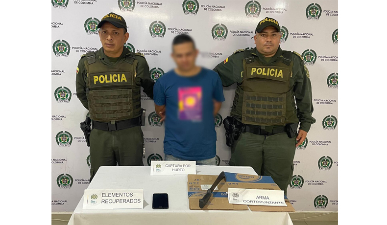 Detenido hombre por hurto, además tenía orden de captura vigente