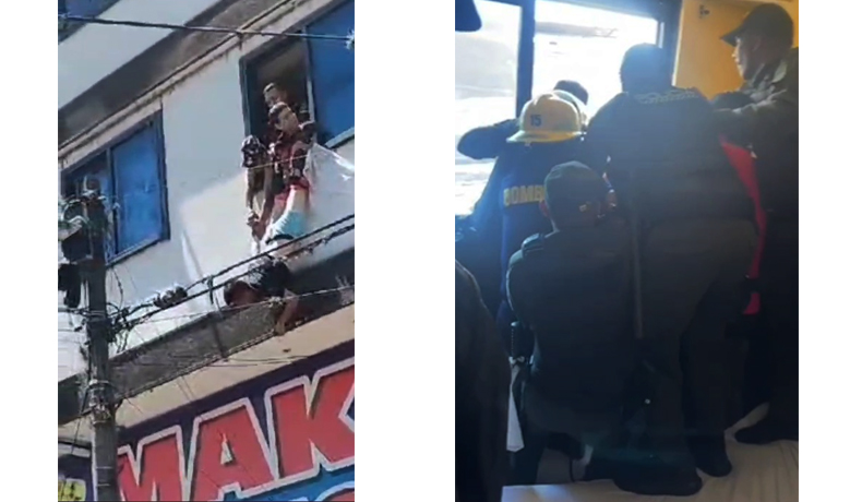 Policía, bomberos y comunidad, se unieron para salvar la vida de un hombre
