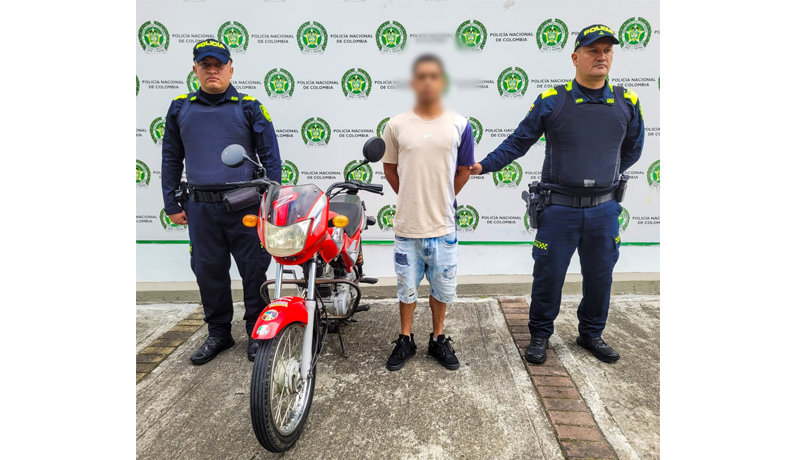 Un capturado por receptación y una moto recuperada