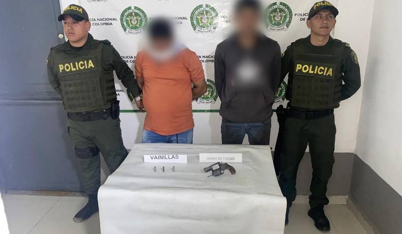 En Planadas, dos capturados, un arma de fuego incautada y una moto inmovilizada