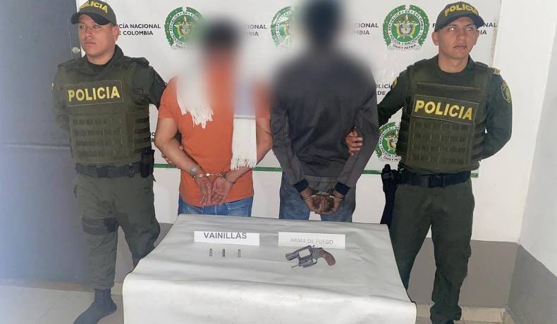 En Planadas, dos capturados, un arma de fuego incautada y una moto inmovilizada