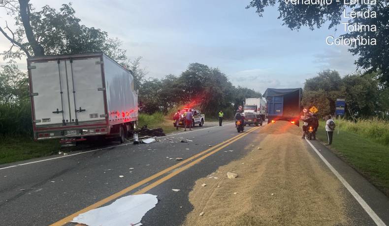 Se presenta paso controlado en la vía de Ibagué - Mariquita