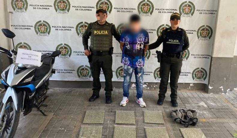 Capturado sujeto con 7 libras de marihuana en Melgar