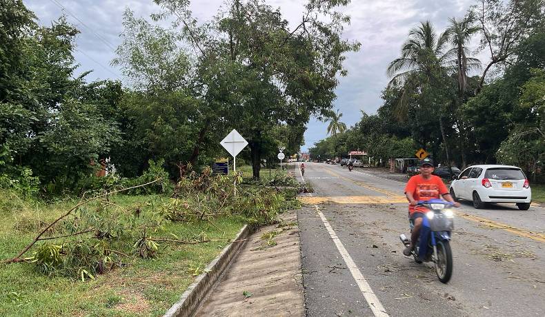 Fuerte tormenta afectó el municipio de Venadillo: Daños en viviendas y vías