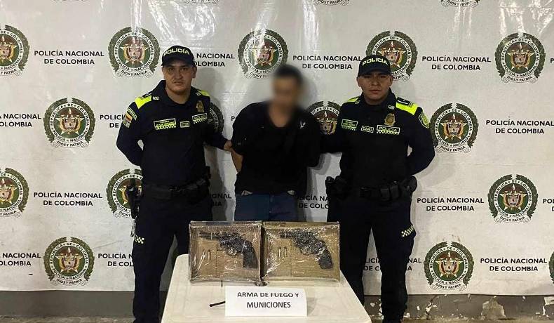 Capturado Johan en Melgar, incautadas 2 armas de fuego