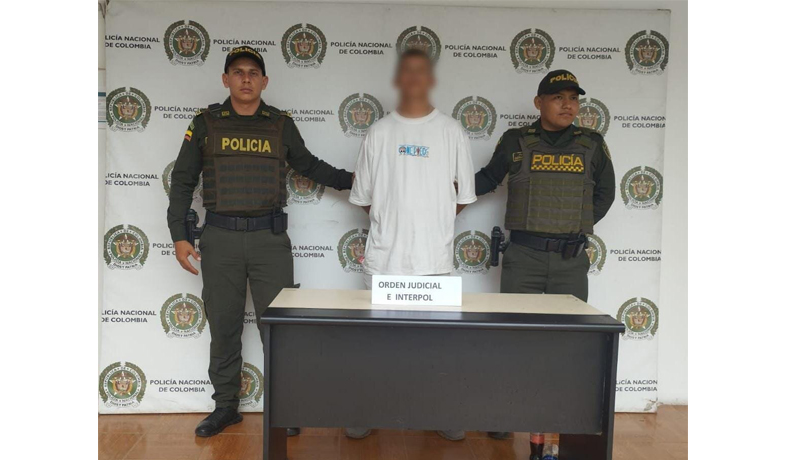 Policía capturó a hombre solicitado con circular azul de Interpol en Chaparral