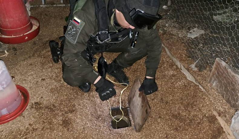 En galpón de gallinas eran escondidos más de 800 galones de hidrocarburos 