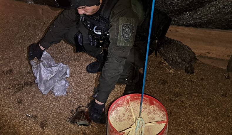 En galpón de gallinas eran escondidos más de 800 galones de hidrocarburos 