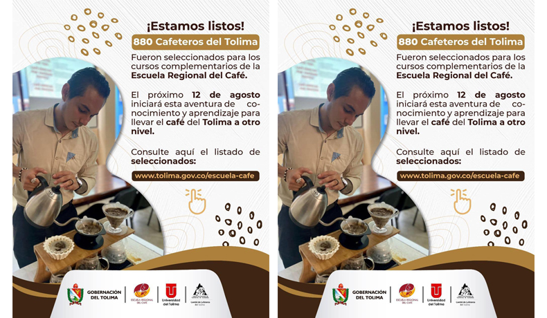 Escuela Regional del Café ya tiene sus seleccionados