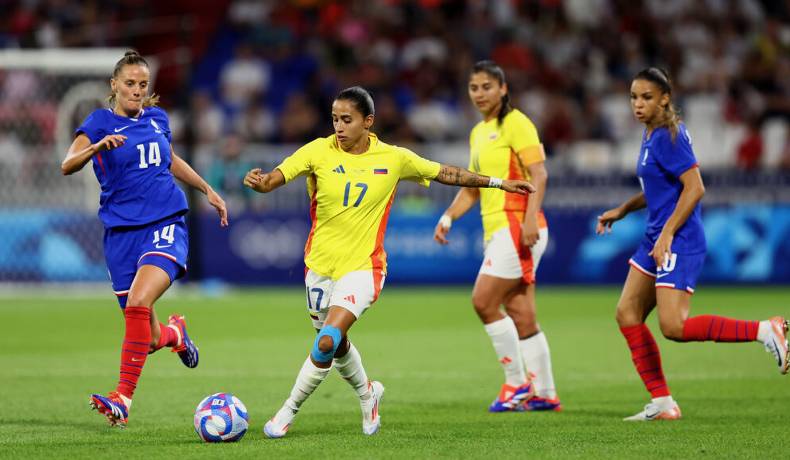 Colombia cayó 3 goles a 2 en su debut en el fútbol femenino de Paris 2024