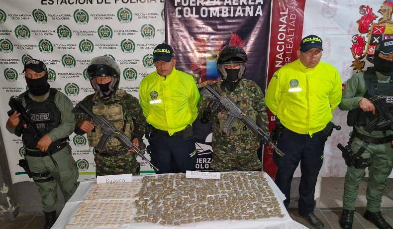 Gran cantidad de estupefacientes incautados en El Espinal