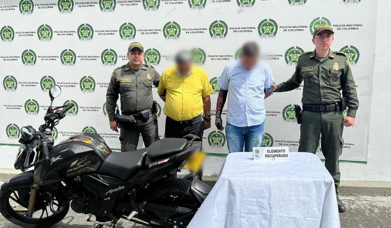 2 hombres capturados por robarle argolla de matrimonio a un adulto mayor en Ibagué