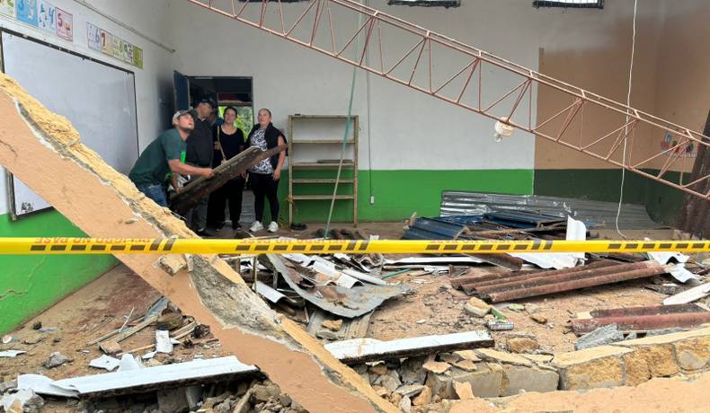 Desplome de Institución Educativa en Villahermosa alerta sobre mal estado de infraestructura escolar en el Tolima