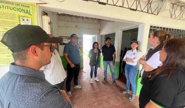 Gobernación gestiona salones temporales para la Institución Educativa Las Palmas en Villahermosa