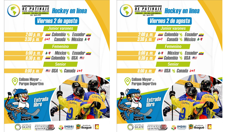 Colombia goleó a Ecuador en Panamericanos de Hockey en línea en Ibagué