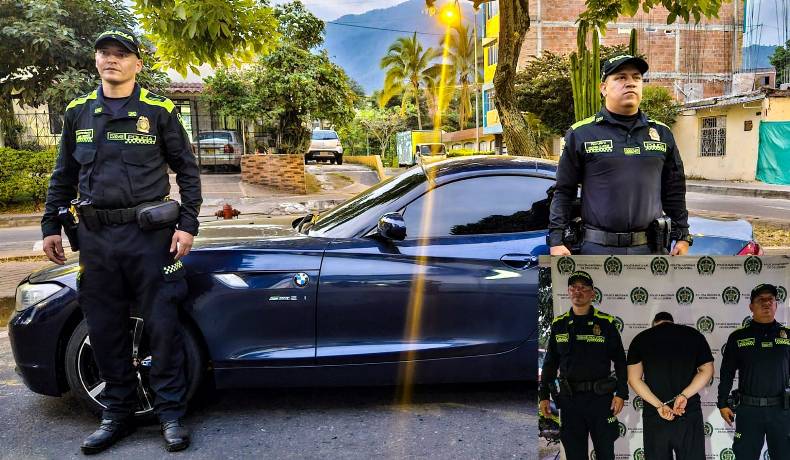 Tres capturados, tres carros recuperados y una moto