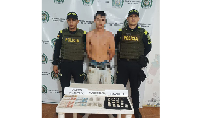 Individuo de 19 años capturado por porte de estupefacientes