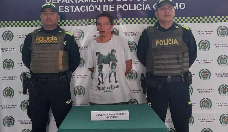 Sujeto capturado en flagrancia cuando maltrataba a la mamá