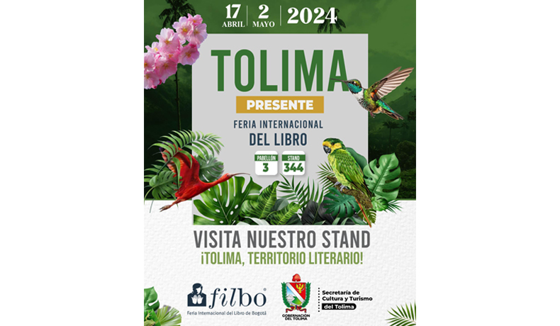 Tolima presente en la FILBO ¡Todos invitados!