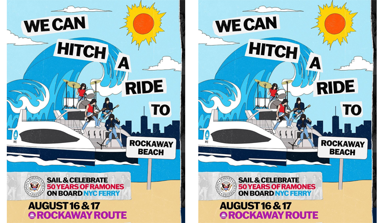 Un ferry en Nueva York celebró el 50 aniversario de Ramones