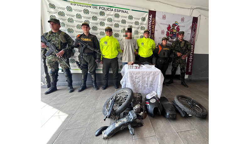 Capturado Lagrima e incautadas armas de fuego en El Espinal 
