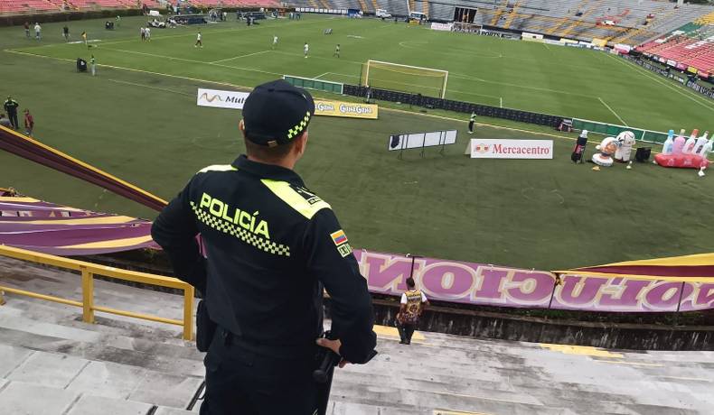 Despliegue seguridad Encuentro Deportes Tolima vs Junior de Barranquilla