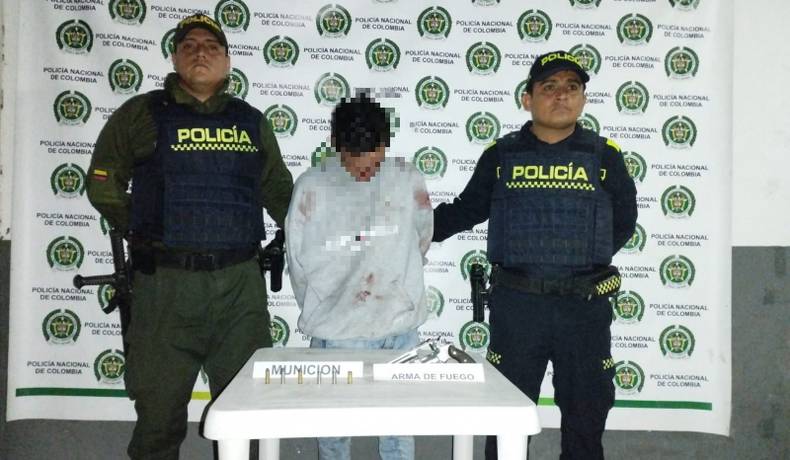 Capturado un sujeto e incautada un arma de fuego en El Espinal