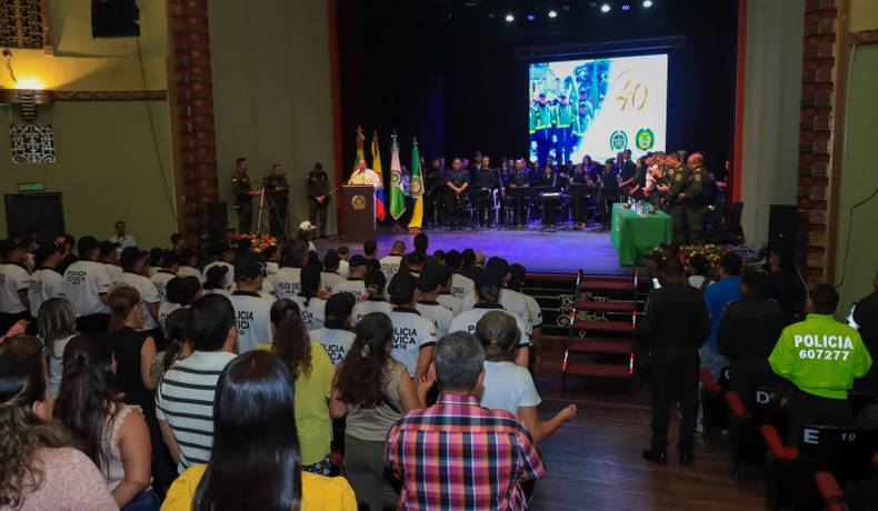 Policía Metropolitana de Ibagué celebró el 40° aniversario de la Policía Cívica de Mayores
