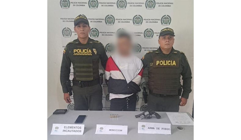 Captura e incautación de arma de fuego en la comuna 11