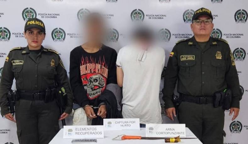 Capturados dos sujetos por hurto de celular en el barrio Protecho Salado