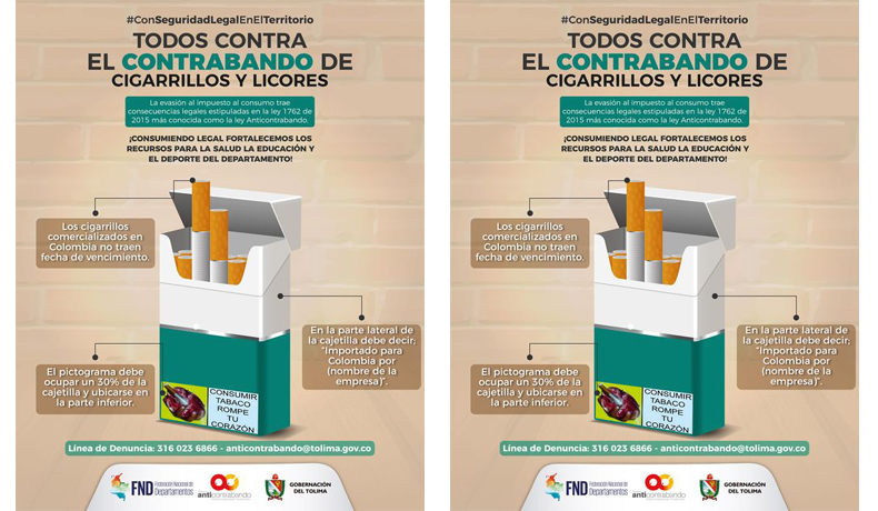 Cómo identificar si una cajetilla de cigarrillos es legal