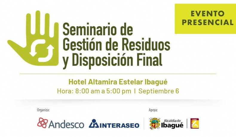 Ibagué será sede del Seminario de Gestión de Residuos y Disposición Final