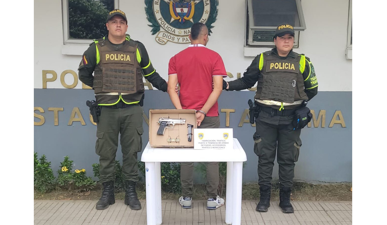 Capturado un sujeto e incautada un arma de fuego en Natagaima
