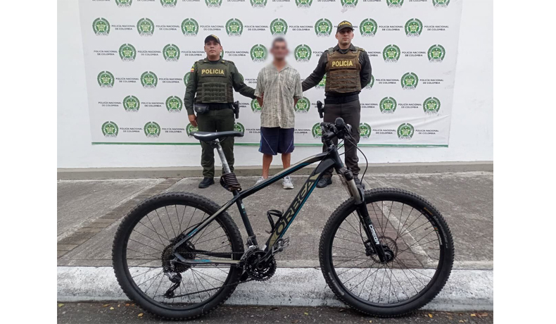 Captura en flagrancia y recuperación de una bicicleta hurtada