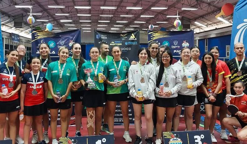 Tolima obtuvo bronce en el Campeonato Nacional de Mayores de Tenis de Mesa