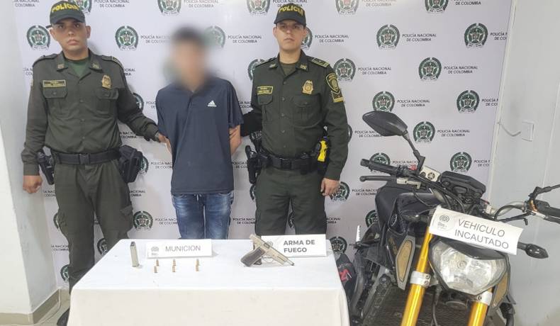 Capturado por porte ilegal de armas