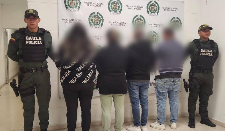 Capturadas 4 personas por el delito de extorsión 