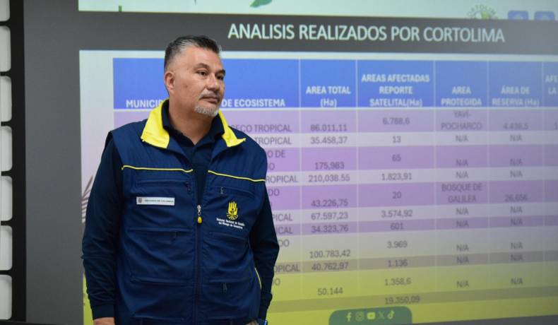 Se fortalece plan de acción para la recuperación tras incendios en el Tolima