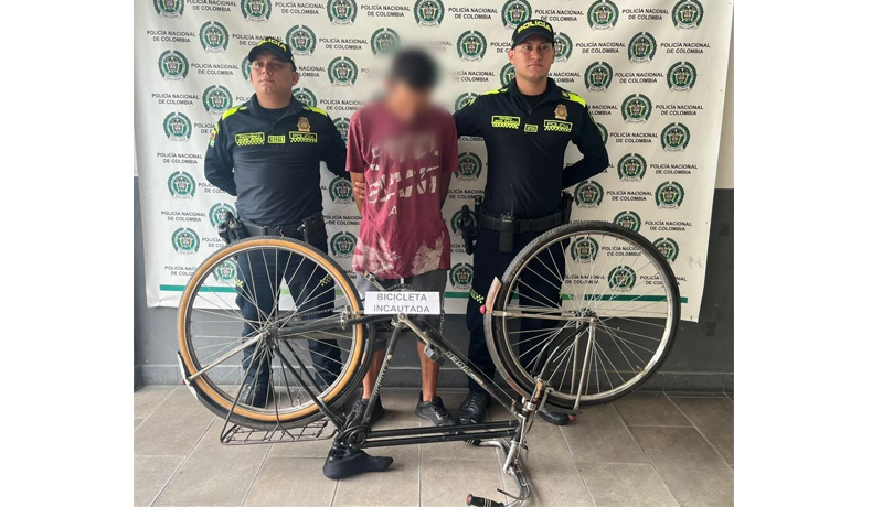 Hombre capturado por hurto de bicicleta en El Espinal