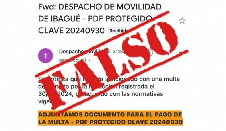 Inescrupulosos están enviando correos falsos a nombre de la Secretaría de Movilidad
