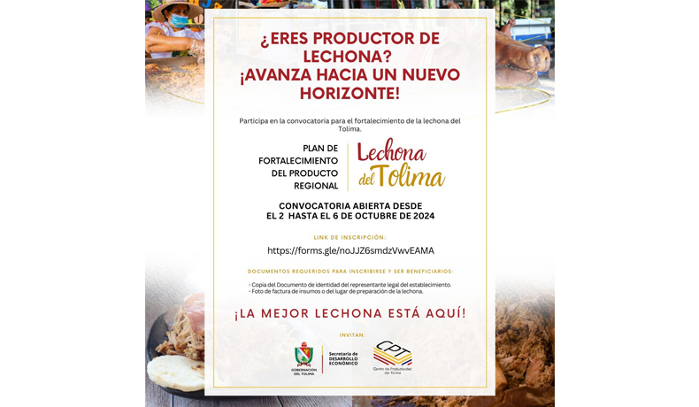 Plan de fortalecimiento regional de la Lechona Tolimense 