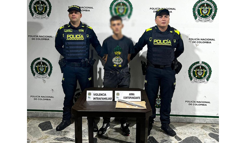 Un capturado en flagrancia por violencia intrafamiliar