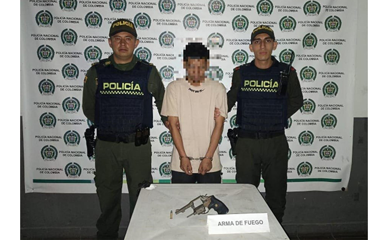 Juancho fue capturado por porte ilegal de armas en El Espinal 