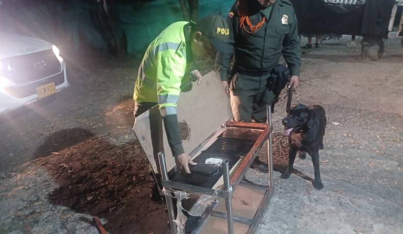 En vías de Saldaña capturado un sujeto e incautado clorhidrato de cocaína